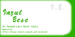 vazul bese business card